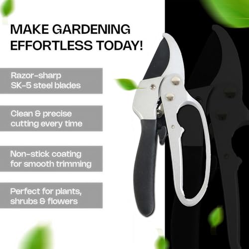 Image of Oblivion Plant Cutter for Garden 200mm - Enhanced Garden Shears Pruning Machine - Heavy Duty and Gardening Scissors for Trees, Shrubs and Plants - Sharp Pruning Cutter Tool for Home Use (Pack of 1)