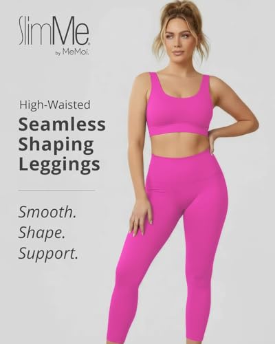 Image of SlimMe High Waisted Shapewear Leggings, Tummy Control Compression