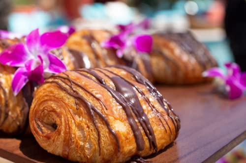 Miami Fresh Orchid Flower OrchidClub USA Sunne Tropical Loose Bloom Head DIY Lei food drink decoration PURPLE (2x50 PURPLE)