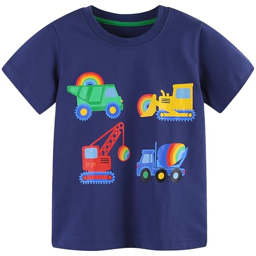 Image of AIWUHE Toddler T Shirts Cotton Summer Tshirts Boys Girls Short Sleeve Tee Tops Casual Graphic Clothes Crew Neck Shirts 2-6Y