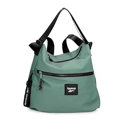 Reebok Elsie Bolso Mochila Verde 35x31x5 cms Poliéster