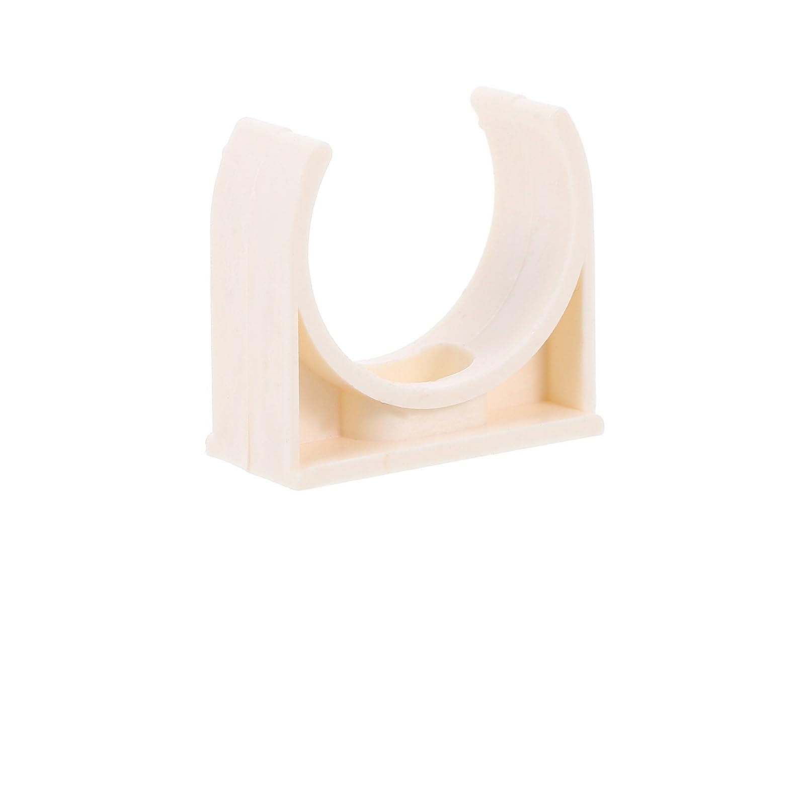 PVC Water Pipe Clamps 40Pcs Beige 25Mm Inner Diameter U-Shaped Tube Electrical Conduit Support Clip