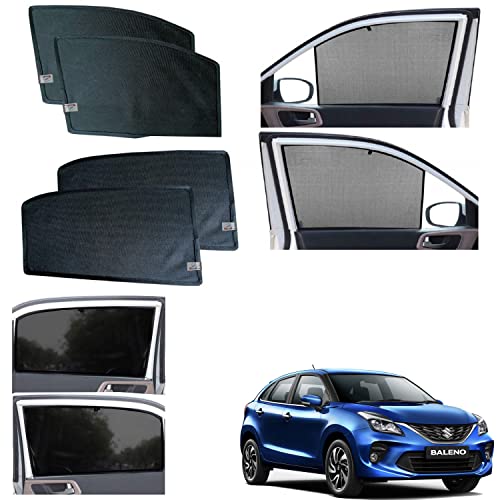 Image of WolkomHome car Fix Curtain Window Shades Half Curtains Sunshade for Baleno