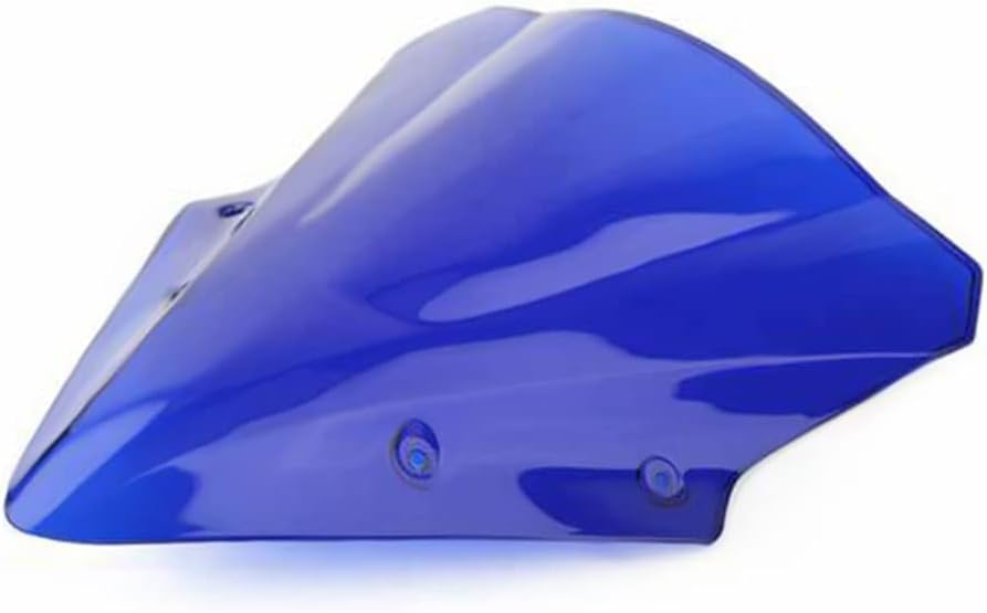 Motorcycle Windshield Windscreen Fit for 2017 2018 2019 Kawasaki Ninja 650 ER-6F 17 18 19 Front ABS Plastic Wind Screen Wind Deflector - Blue