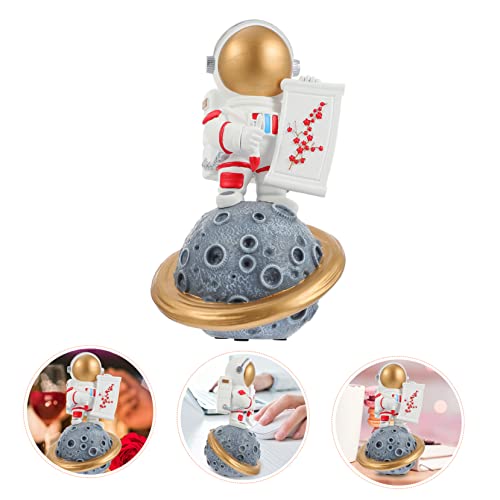 Veemoon 1Pc Astronaut Ornaments Work Desk Decor Ornament For Kids Sculptures Home Decor Astronaut Party Decorations Resin Astronaut Figures Outer Space Astronaut Figurine Statue Gift #TOP3