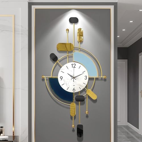 Horloge murale pour maison et bureau à quartz ronde moderne