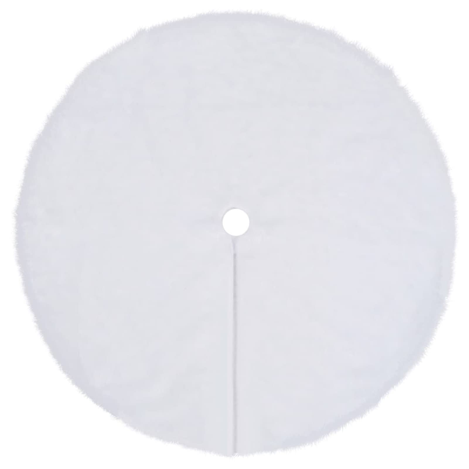 Gonna Per Albero Di Natale In Morbida Pelliccia Bianca – Diametro 90 Cm, Copribase Elegante Con Velcro Invisibile, Perfetta Per Regali E Decorazione Natalizia - 2