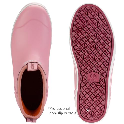 SUREWAY Women's Deck Boots Professional Non-Slip Fishing & Ankle Deck Boot Waterproof Rain Boots4