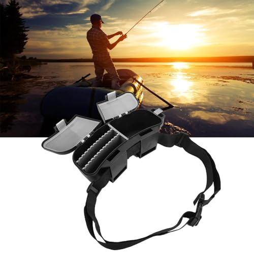 Fishing Tackle Box Waist Pack - Organizador de Pesca Multifuncional con Cinturón Ajustable para Anzuelos y Cebo, Almacenamiento Compacto para Pesca en Orilla y Vadeo miniatura 7
