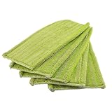 PETSTIBLE Paquete de 5 almohadillas reutilizables lavables de microfibra para mopa Swiffer Wet Jet de madera dura y piso, 29 x 15 cm