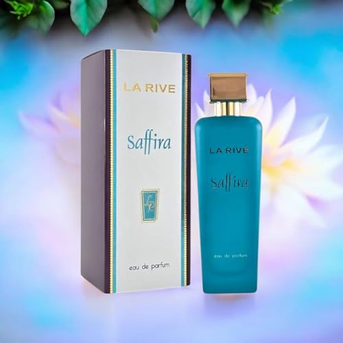 Saffira de La Rive | Parfum oriental et boisé pour femme | Avec jasmin, ambre et notes boisées | 90 ml