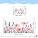 Burbuja Baby Cooling Mat Daisies Lavender Bed Pad Ice Silk Cool Mat for Crib Mattress, Sleeping Pad with Pillowcase for Girl Boy, 28x52 in