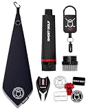 Ghost Golf Accessories 4 Pack Bundle - Golf Accessories Gift Set With Ball Markers, Divot Tool, Magnetic Golf Club Brush &Amp; Magnetic Towel