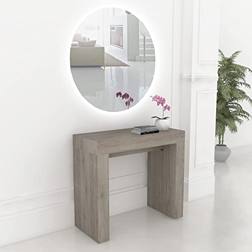 VE.CA. Mesa consola extensible de 40 a 300 cm, en diferentes colores, decoración de cocina, decoración del hogar (roble vintage)