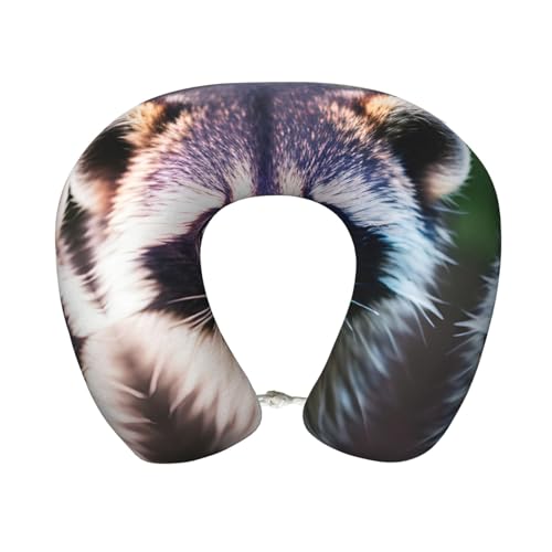 Almohada de viaje de espuma viscoelástica negra