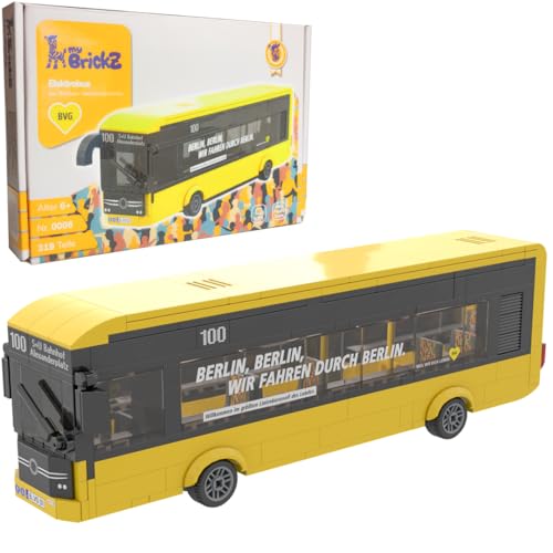 my BrickZ 0006 Berliner Verkehrsbetriebe BVG Bus Set 319 Bausteine Klemmbausteine Bricks Bauspielzeug Fahrzeug Auto