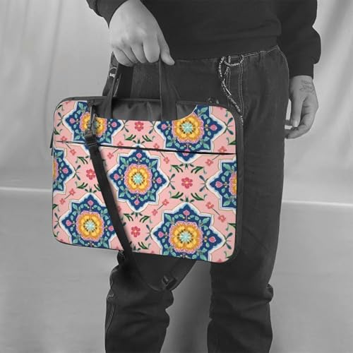 Maletín Mandala Bloom Floral para Laptop 14" Impermeable miniatura 2