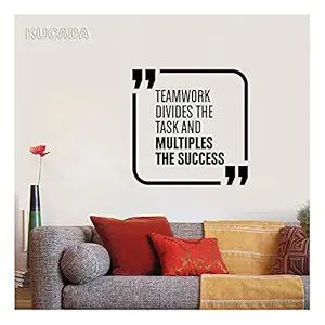 GADGETS WRAP Vinyl Wall Decal Stickers Teamwork Quote Team Business Office Space Interior Decals Home Decoration Vinyl Wall Decoration Sticker