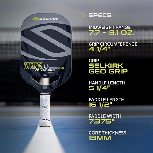 Image of Selkirk Sport Vanguard Power Pickleball Paddles | Invikta Shadow Gray