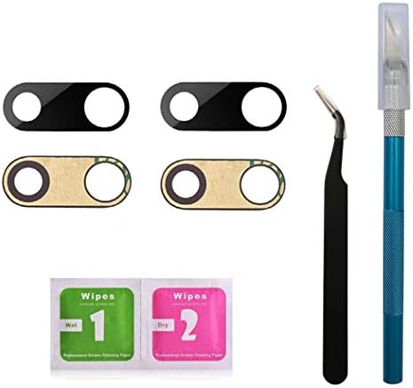 2 Pack OEM Original Back Rear Camera Glass Lens Replacement for iPhone 7 Plus/iPhone 8 Plus 5.5 inches with Adhesive and Repair Toolkit
