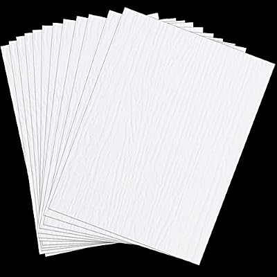 20 Pieces Vinyl Siding Repair Kit Vinyl Siding Patch Mobile Home Skirting House Siding Vinyl Fence Parts Self Adhesive PVC Vinyl Tape Hole Covering for Walls Holes Blemishes Tools (Wood Grain Pattern)