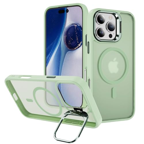 Coque iPhone 16 Pro MagSafe en métal béquille intégrée et finition givrée premium