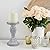 Briarwood Decorative Molded Cement Pillar Candle Holder, Elegant Decor Accents for Wedding Decorations, Parties, or Everyday Home Decor