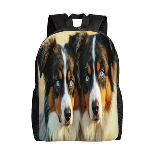 Lightweight Backpack Blue Eyes Companions 16Inch Waterproof Backpack Gym Casual Daypack for Women Men Gift