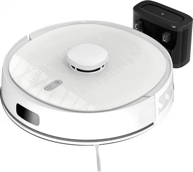 Aspirador Robô Inteligente HS331A com LDS, Mapa Salvo, 3000Pa Sucção, Tanque de Áua Eletrônico 230ml, Compatível com