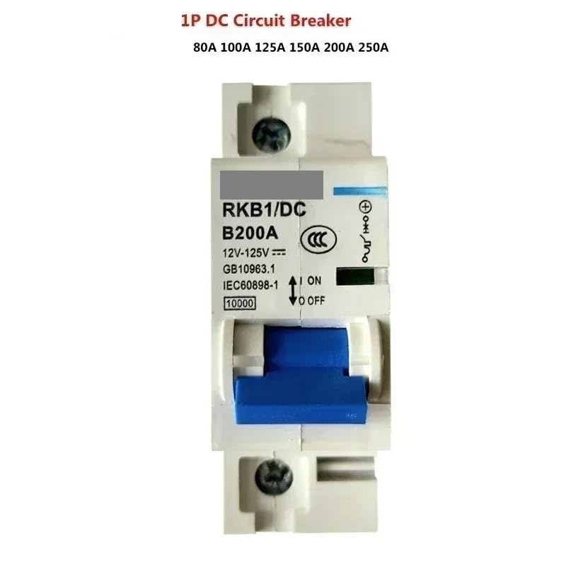 Salvavita Riarmo Automatico Interruttore automatico CC 1P DC12V-120V Protezione 80A 100A 125A 150A 200A 250A Interruttori di protezione(250A)
