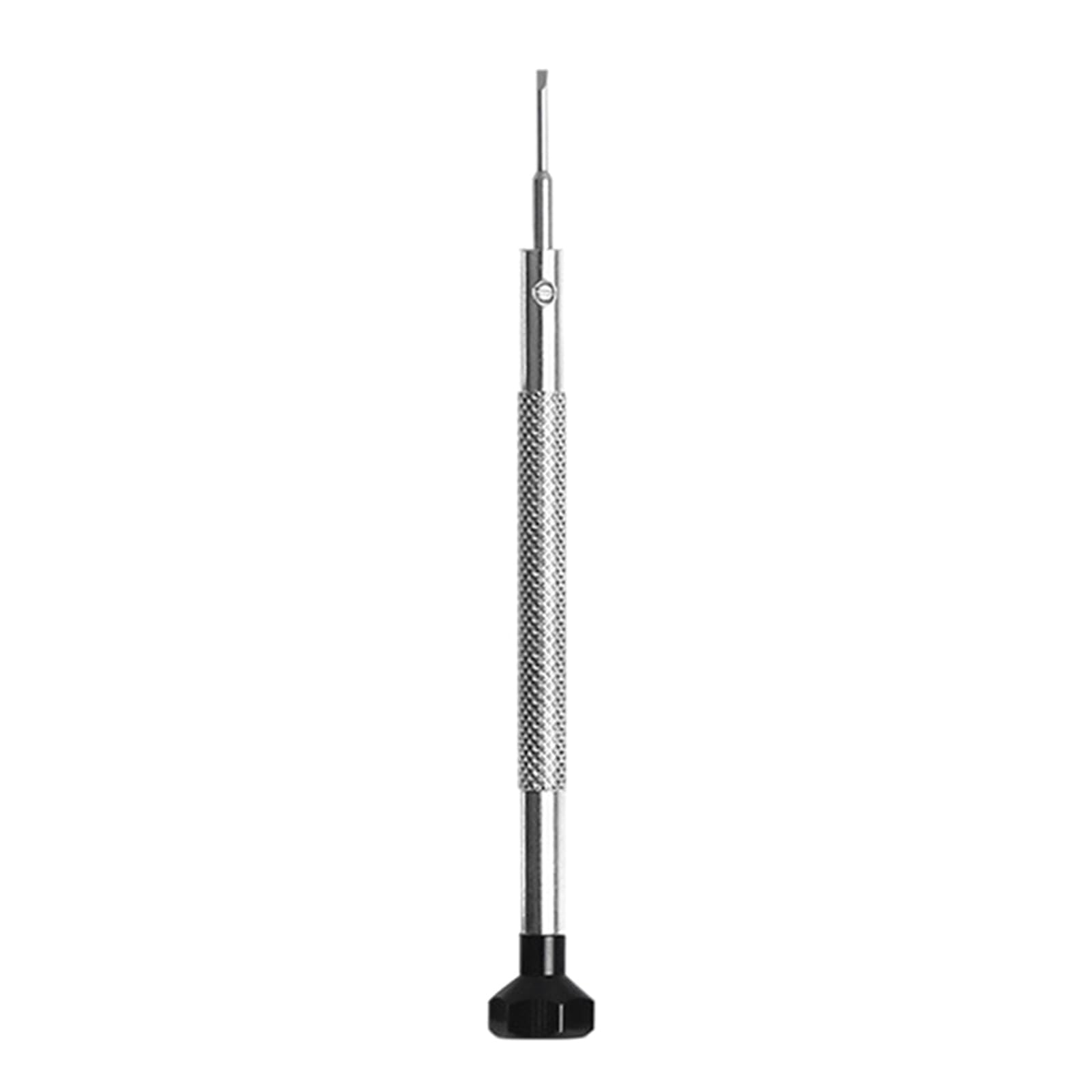 Tsophreniq 1.0Mm Flathead Professional Miniature Crosses Screwdriver Alloy Steel Head Ergonomic Nonslip Handle For Watch Glasses Repair Tasks Tool Steel Multifunctional Miniature