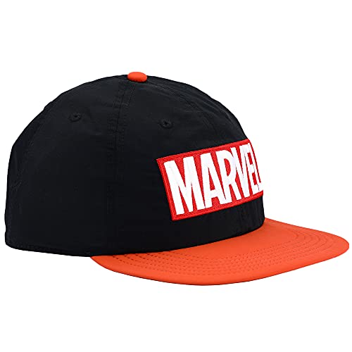 Marvel Pack It Up Flatbill Snapback With Embroidery Black #TOP2