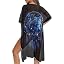Wolf Dream Catcher Print Blue Black