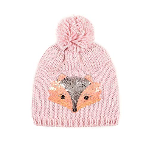Beanie Hat for Girls Boy Kids Junior Children Teenager: Cute Fox Fall Winter Knit Cap for Fall Winter