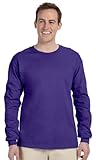 Fruit of the Loom Adult 5 oz. Long-Sleeve T-Shirt, Purple, XL