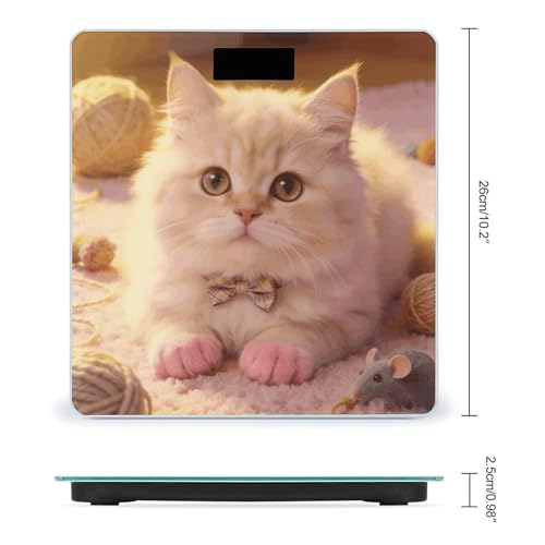 Báscula Digital Fluffy Paws Sweetheart para Baño 400 lb miniatura 2