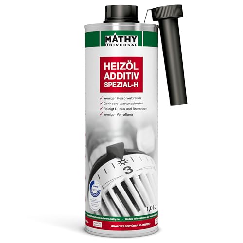 MATHY Spezial-H Heizöl-Additiv (1,0 l) - Zusatz Ölheizung - Schutz des Heizölsystems - Heizung Reiniger - Pflege Ölheizung