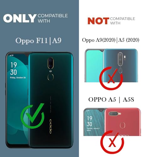 Image of Jkobi Back Cover for Oppo A9 | Oppo F11 (Silicone Clear Shockproof Case with Camera Protection | Soft and Flexible | Transparent)