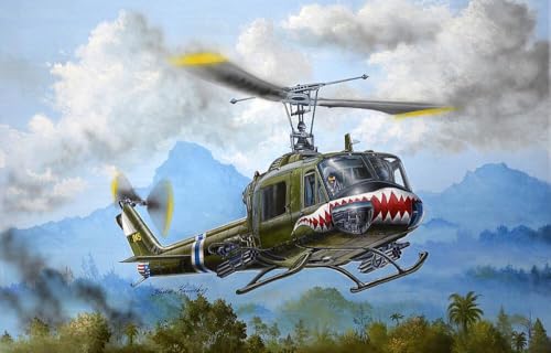 UH-1B Huey Gunship HobbyBoss 755112 Échelle 1:35 Élimine Défauts Ajustement Maquette Précise