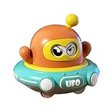 Sucritude Juguete Nave Espacial, Platillo Volante Rebotante con Diseño Espacial para Niños, Juegos Educativos Interactivos para Interiores Niñas Niños Bebés Jardín Salón Cumpleaños Patio Preescolar