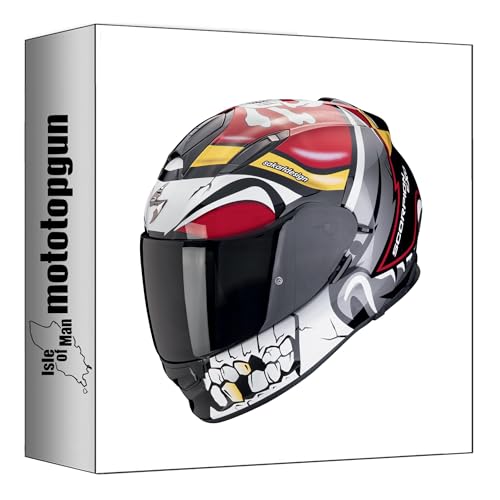 Casque moto intégral Scorpion EXO-491 Pirate rouge taille S route