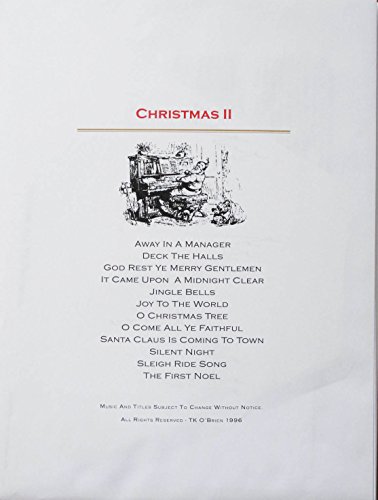 Christmas II Music Pack for TK O'Briens Lap Harp