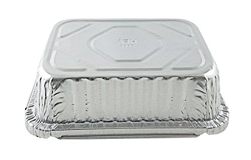 Handi-Foil 1 1/2 lb. Oblong"Deep" Take-Out Food Storage Container w/Dome Lid (Pack of 100)
