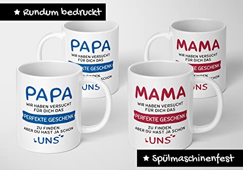Gift Set Mum Dad Gifts - Mum Dad Gift Christmas - Mum Dad Mug with Saying - Mum Dad Daughter Son Gift Ideas (Ceramic 330 ml) - Image 2