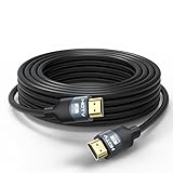 RyzzRooa HDMI Cable 20 FT, 8K in-Wall CL3 Rated HDMI 2.1 Cord, Support 8K@60Hz, 4K@120Hz, HDR10+, eARC, SBTM, VRR, QFT, ALLM, 3D, HDCP 2.3 for TV, Monitor, Computer, Laptop, PS5/4/3, Xbox, Soundbar