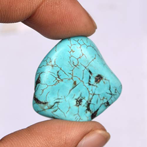 Natural Blue Color Uncut Rock Raw Rough Turquoise 48.00 Ct Healing Crystal Turquoise Gem, Certified Stone EU-1842