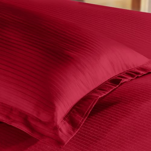 Image of myTrident Bedsheet for Single Bed Cotton| 210 TC | 60 inch x 90 inch | Blaze