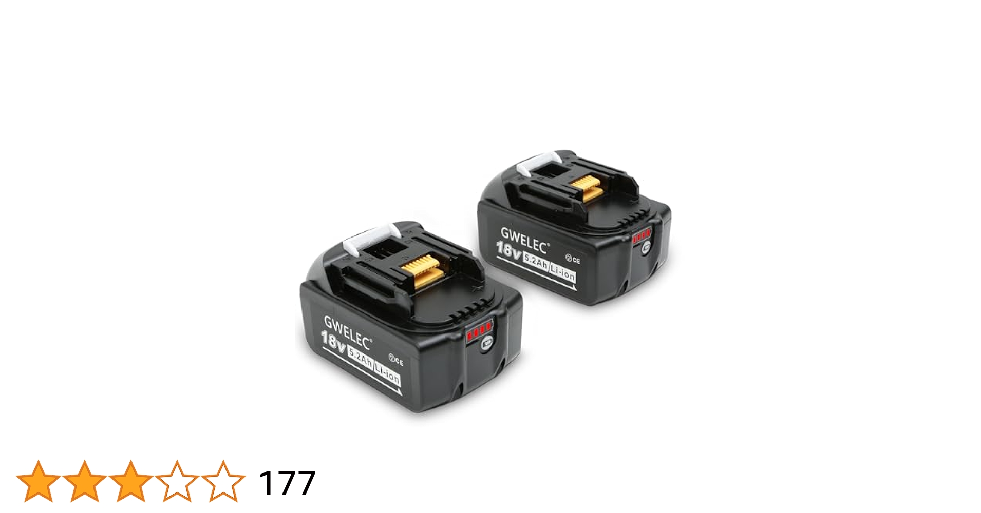 Amazon.co.jp: GWELEC マキタ 18V バッテリー 5200mah BL1852B
