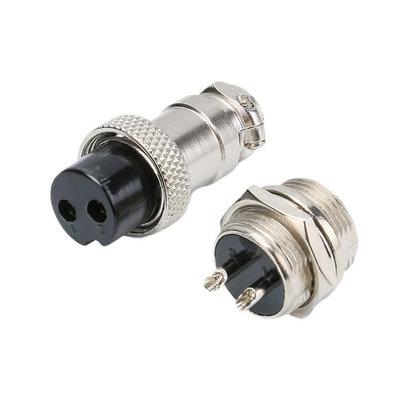 Conector de aviación GX12 4 pines set miniatura 2