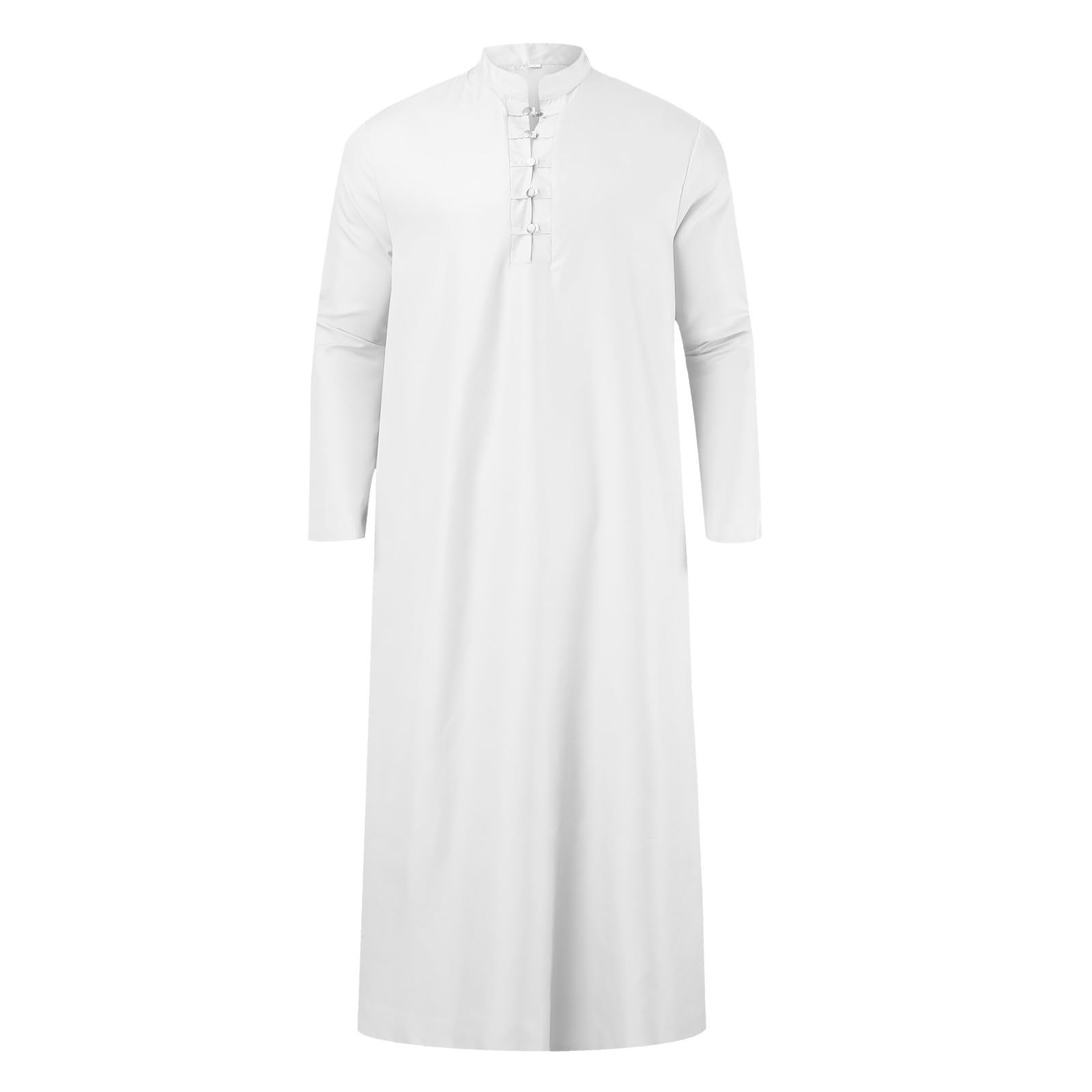 Qamis Homme Musulman Caftan à Manches Longues pour Homme en Coton et Lin 2026